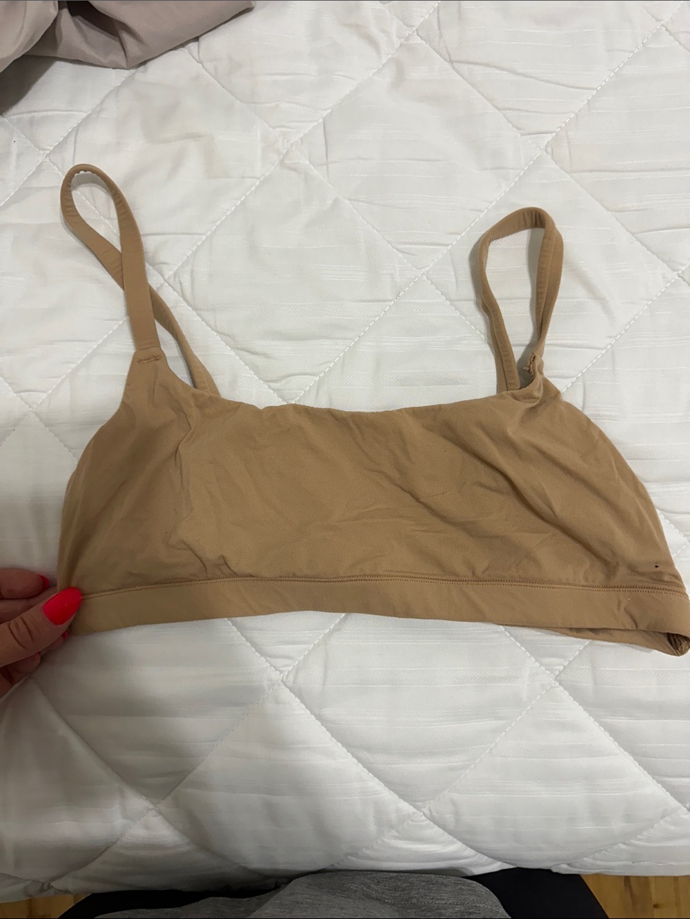 SKIMS Tan Seamless Stretch Bralette